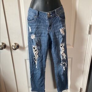 Distressed Blue Women's Jeans